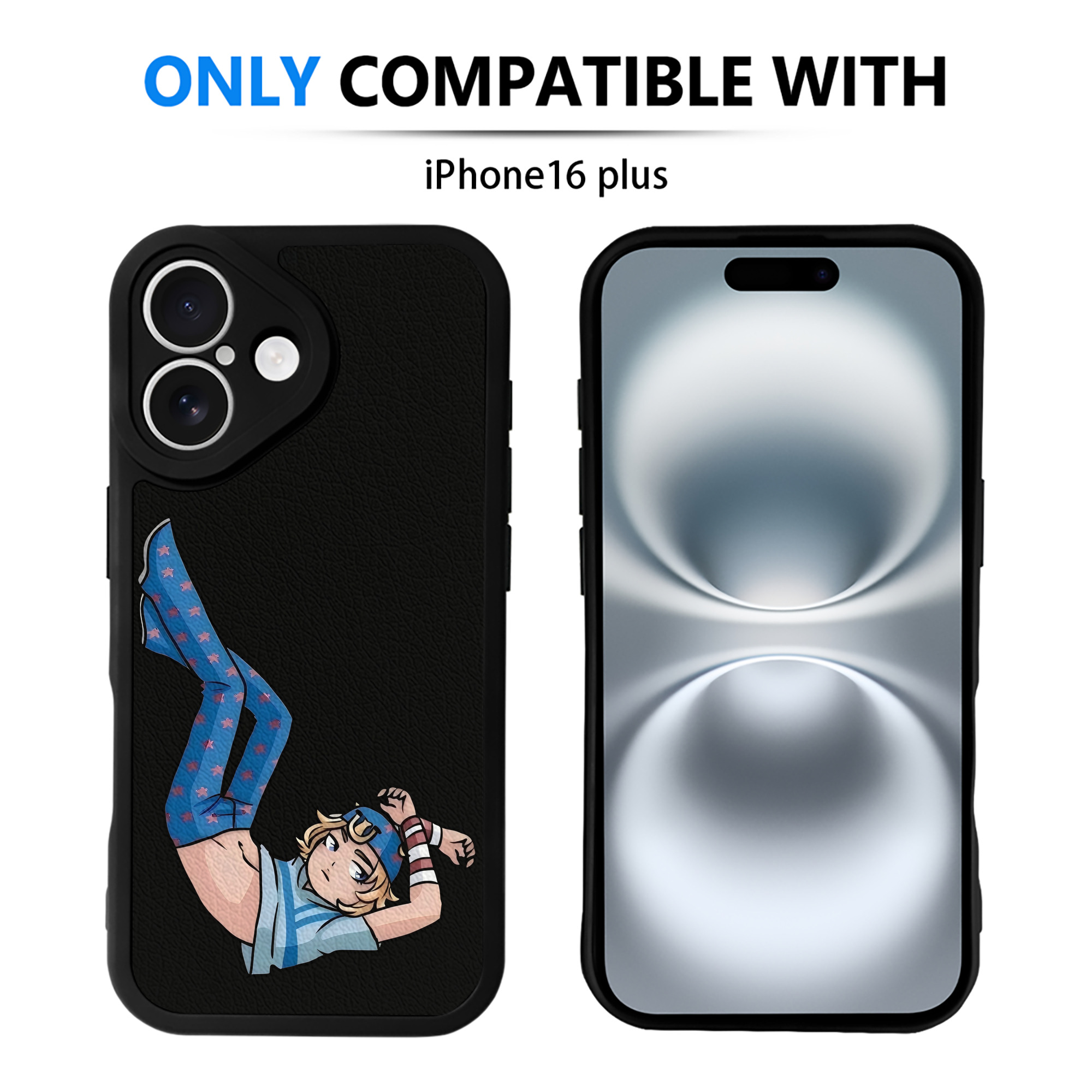 （画像用） ジョジョの奇妙な冒険 グイード?ミスタ JoJo's Bizarre Adventure Guido Mista 【iPhone 16シリーズ対応】シリコンスマホケース（レザー調） 材質：シリコン